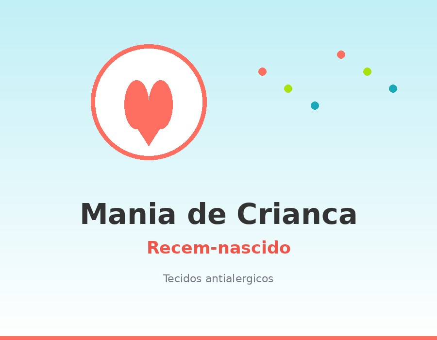 Roupas de recém-nascido em tecidos antialérgicos